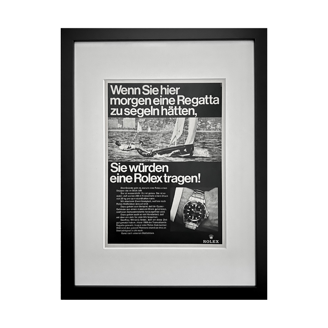 Rolex Regatta| VINTAGE WERBEANZEIGE