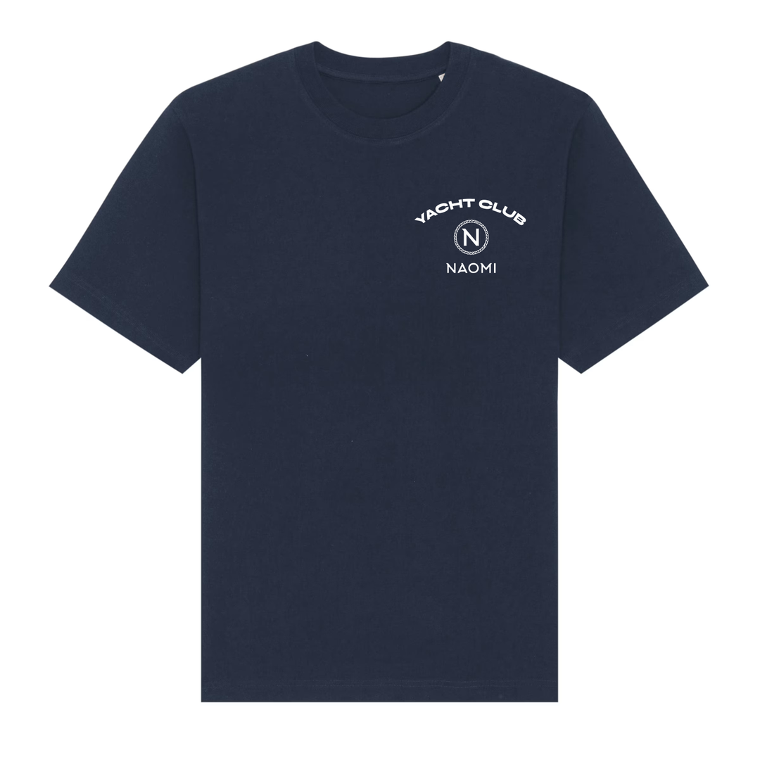 NAOMI YACHT CLUB - Heavy T-Shirt Oversize French Navy