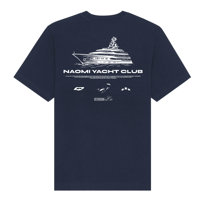 NAOMI YACHT CLUB - Heavy T-Shirt Oversize French Navy