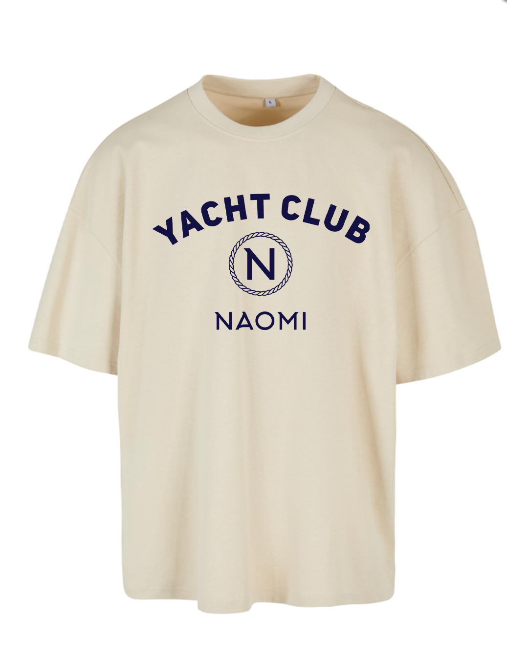 NAOMI Yacht Club - T-Shirt Oversize Beige
