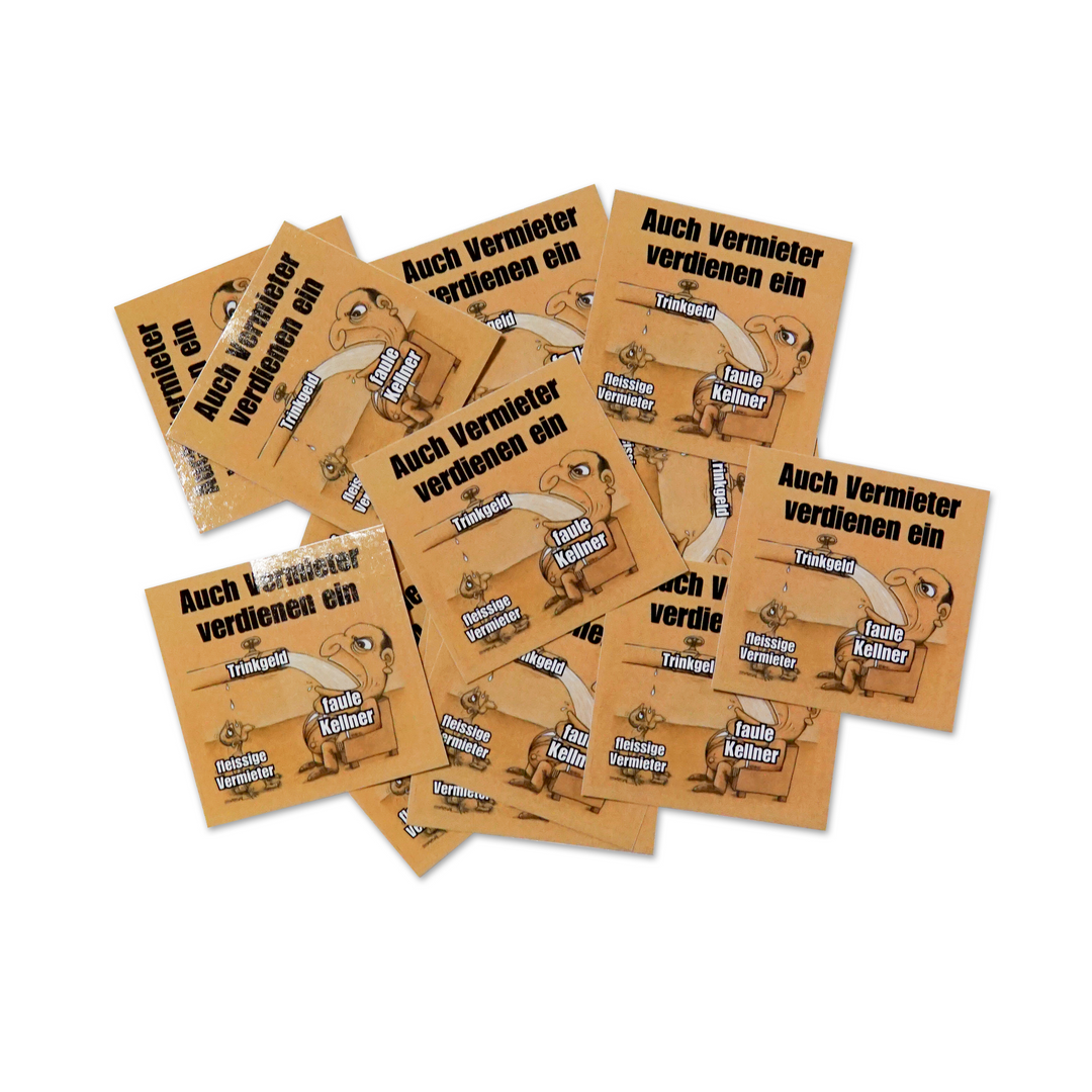 Sticker Set "TRINKGELD FÜR VERMIETER"