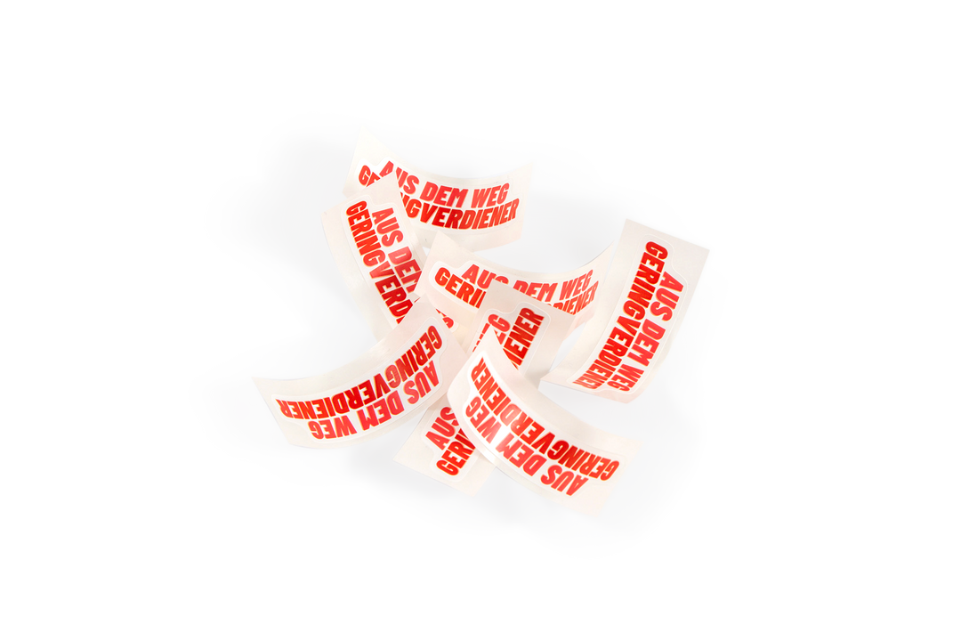 Sticker Set "GERINGVERDIENER"