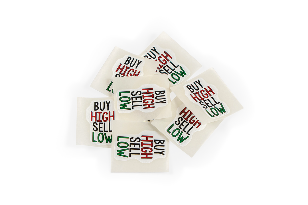 Sticker Set "BUY HIGH SELL LOW"