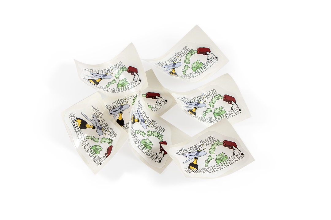 Sticker Set "AUS DEM WEG GERINGVERDIENER LIFESTYLE"
