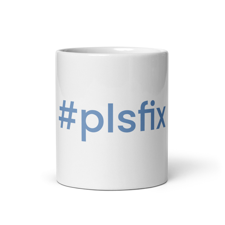 #plsfix Blau | Tasse